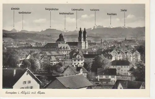 Kempten Gesamtansicht mit Alpen ngl 66.537