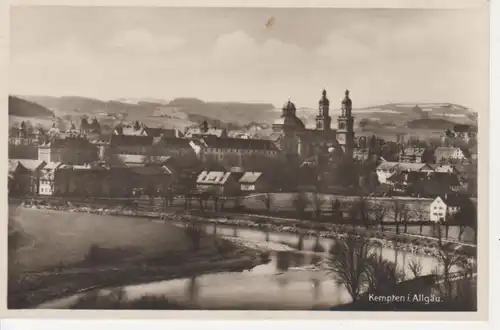 Kempten Gesamtansicht Iller Kirche Fotokarte ngl 66.550