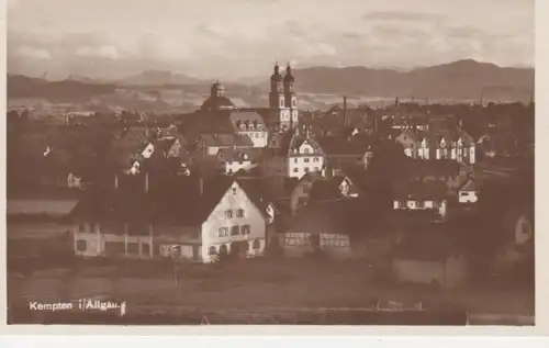 Kempten Gesamtansicht Kirche Fotokarte ngl 66.555