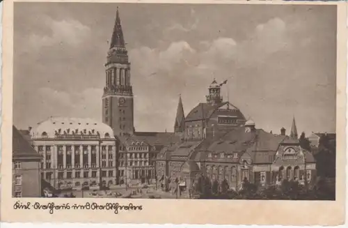 Kiel Rathaus und Stadttheater gl1944 70.786