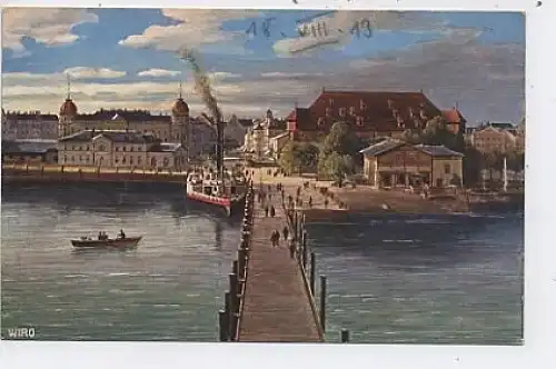 Konstanz,Hafen. Wiedmann´s Künstlerkarte ngl 38.821