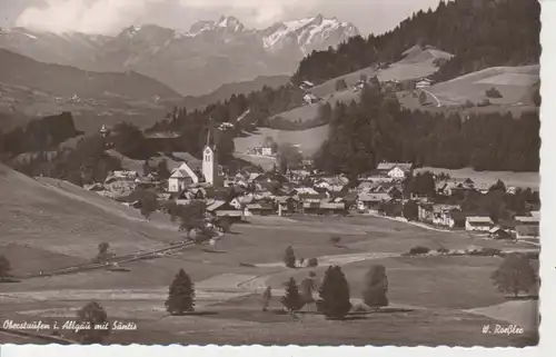 Oberstaufen Gesamtansicht Kirche gl1960 66.581