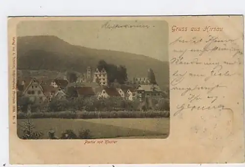 Gruß aus Hirsau-Partie mit Kloster gl1899 38.985