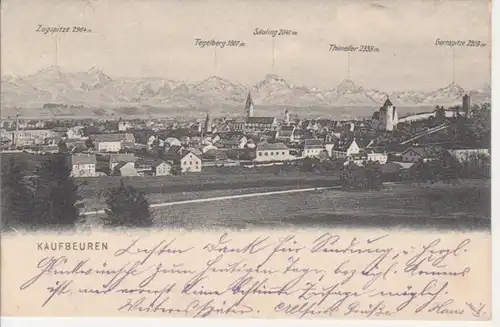 Kaufbeuren Total mit Gebirgspanorama gl1906 66.440