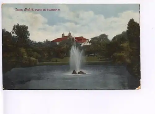 Essen/Ruhr Stadtpark Fontaine gl1914 18.838