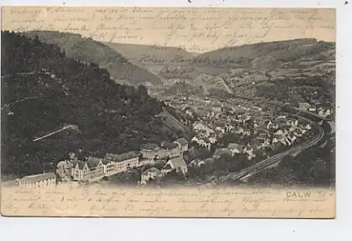 Calw im Schwarzwald - Gesamtansicht gl1905 38.968