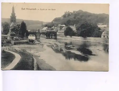 Bad Kreuznach Partie an der Nahe feldpgl1916 16.036