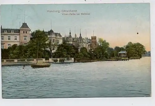 Hamburg - Uhlenhorst. Villen-Partie gl1909 36.674