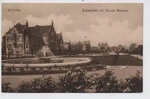 Altona-Kaiserplatz mit Neuem Museum gl1918 36.669
