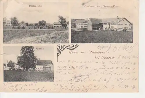 Mittelberg Gasthaus zum Eisernen Kreuz glca.1900 66.480