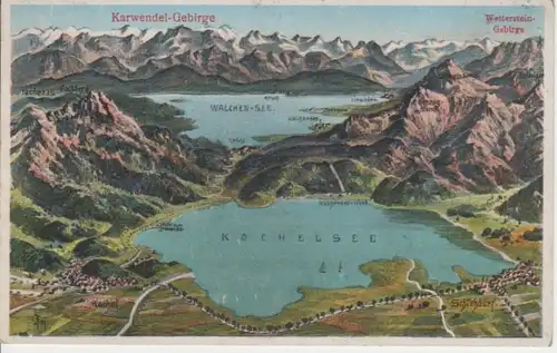 Karwendel-Gebirge, Fellekarte gl1936 60.243