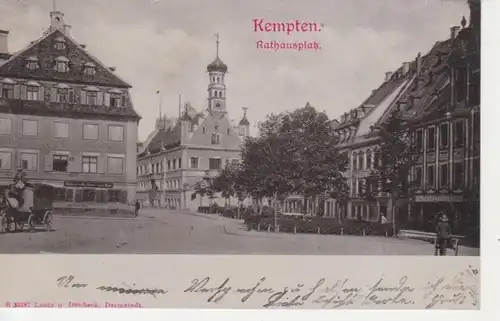 Kempten Rathausplatz Bierbrauerei gl1901 66.532