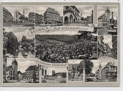 Mosbach - Stadt der Fachwerkhäuser gl1965 37.066