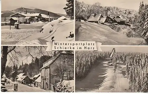 Wintersportplatz Schierke im Harz ngl B9991