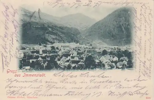 Immenstadt Gesamtansicht Alpen gl1898 66.597