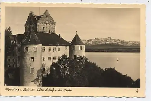 Meersburg a. B.-Altes Schloß & der Säntis gl1940 37.206