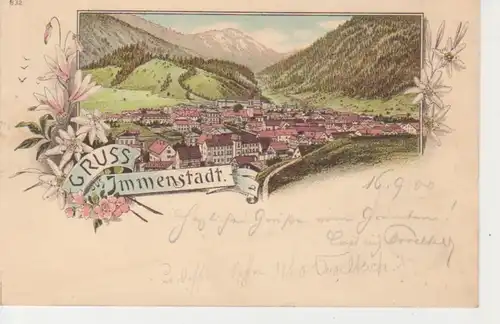 Immenstadt Litho Gesamtansicht gl1900 66.614