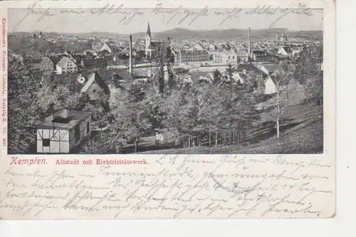 Kempten Altstadt mit Elektrizitätswerk gl1903 66.527