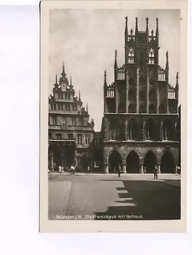 Münster i.W. Stadtweinhaus Rathaus gl1942 19.340