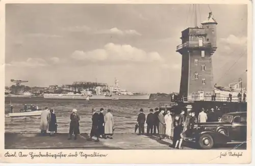 Kiel Hindenburgufer Signalturm Menschen gl1939 70.765