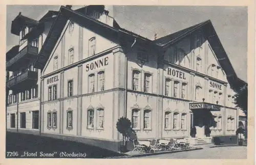 Oberstdorf Hotel Sonne Nordseite gl1954 66.615