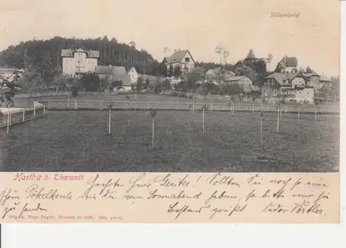 Hartha bei Tharandt Villenviertel glca1900 86.623