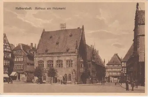 Halberstadt Rathaus am Holzmarkt gl1907 90.983