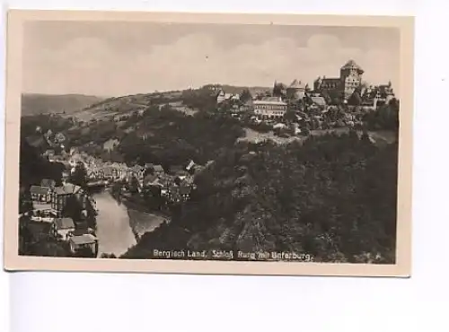 Berg.Land Schloß Burg mit Unterburg gl1950 19.685