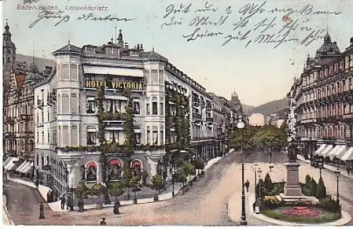 Baden-Baden Hotel Victoria um 1900 gl1910? B1.491