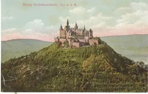 Burg Hohenzollern auf dem Berge ngl 23.496