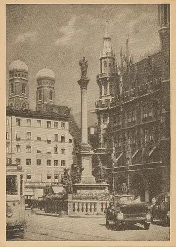 München Marienplatz mit Mariensäule ngl 125.625