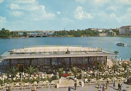 Hamburg Alsterpavillon und Binnenalster gl1963 115.987