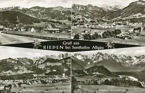 Gruß aus Rieden bei Sonthofen Teilansichten ngl 123.261