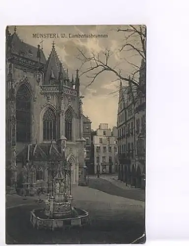 Münster i.W. Lambertusbrunnen gl1911 18.716