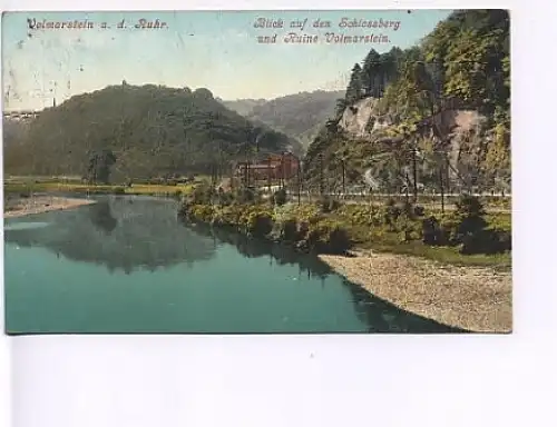 Vollmarstein/Ruhr Schloßberg Ruine gl1910 18.699