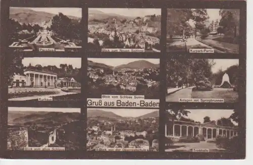 Gruß aus Baden-Baden. Teilansichten gl1928 61.609