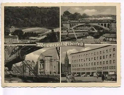 Wuppertal /Elberfeld 4 Ansichten gl1964 18.692