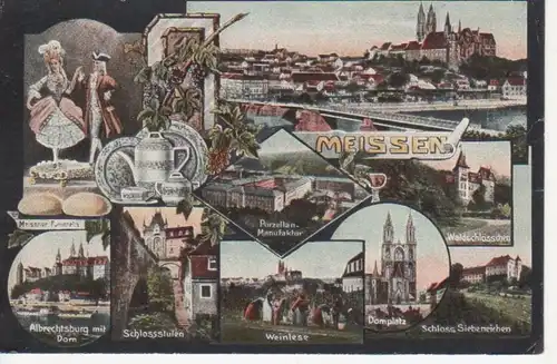 Meissen Teilansichten Schloß Dom gl1925 84.921
