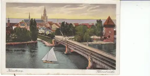 Konstanz a.B. Segelboote Rheinbrücke ngl 26.925