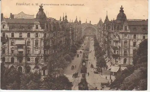 Frankfurt Kaiserstraße m. Hauptbahnhof glca.1920 71.315