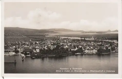 Konstanz Bodensee mit Rheinausfluß gl1939 25.563