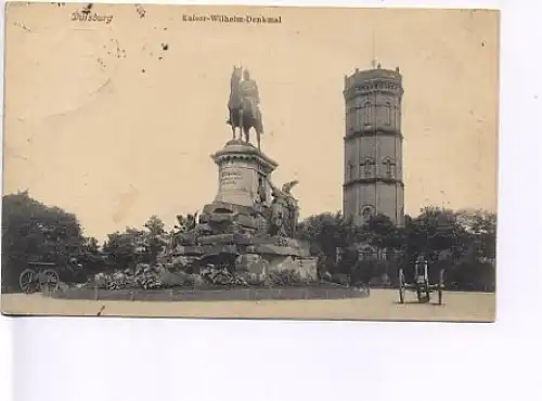 Duisburg a.Rh. Kaiser Wilhelm-Denkmal gl1908 18.843