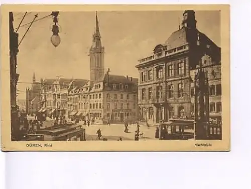 Düren Rhld. Am Marktplatz gl1917 19.328