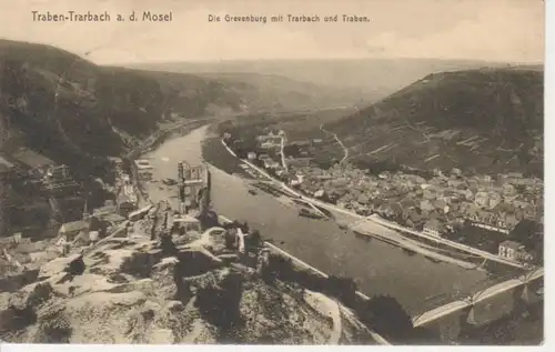 Traben-Trarbach Grevenburg Totalansicht gl1914 71.283