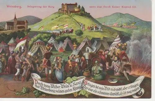 Weinsberg - Belagerung der Burg 1140 ngl 62.282