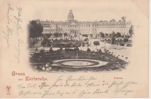 Gruß aus Karlsruhe - Schloß gl1903 61.895