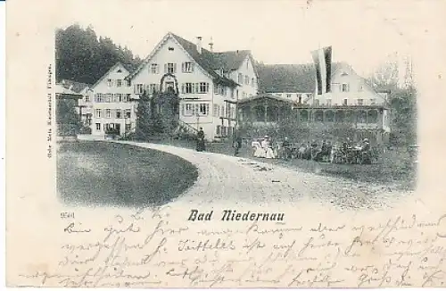 Bad Niedernau Gasthof-Szene gl1898 B1.462