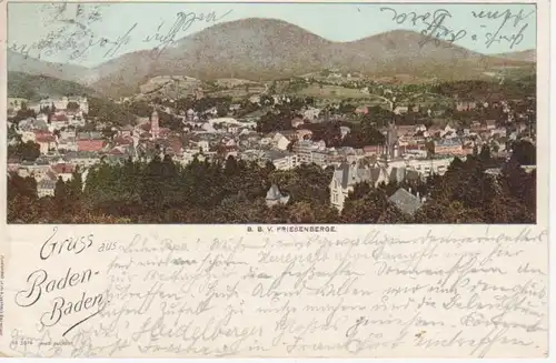 Gruß aus Baden-Baden. B.B.V. Friesenberge gl1902 60.466