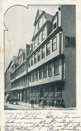 Frankfurt a.M. Goethehaus gl1901 132.234