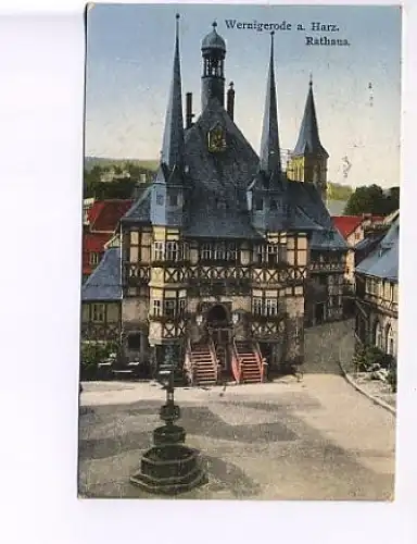 Wernigerode a.Harz Rathaus bahnpgl1933 18.436